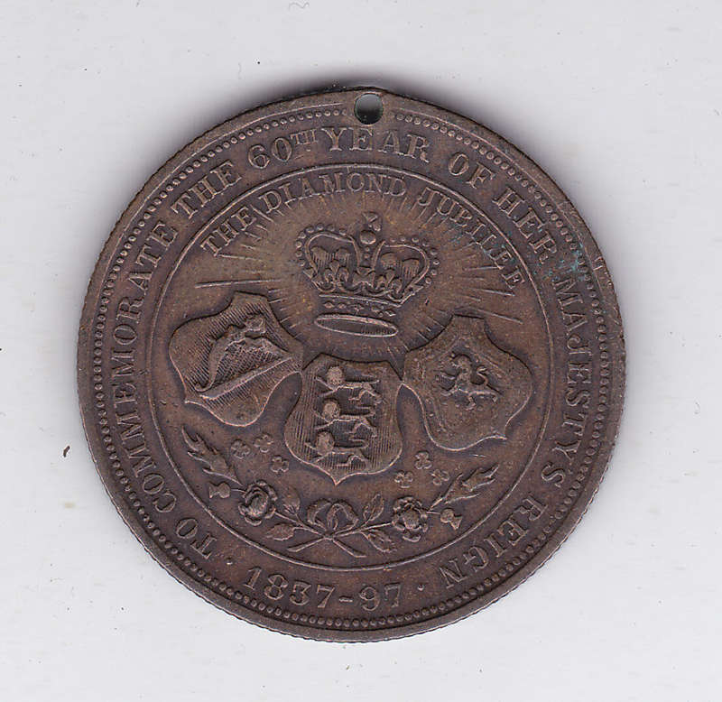 QUEEN VICTORIA 60th YEAR OF REIGN MEDALLION -1837-1897