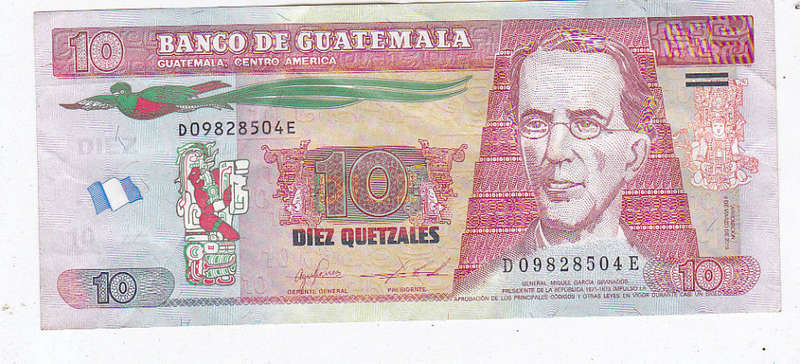 QUATEMALA 10 QUETZAL 2016 FV=R18