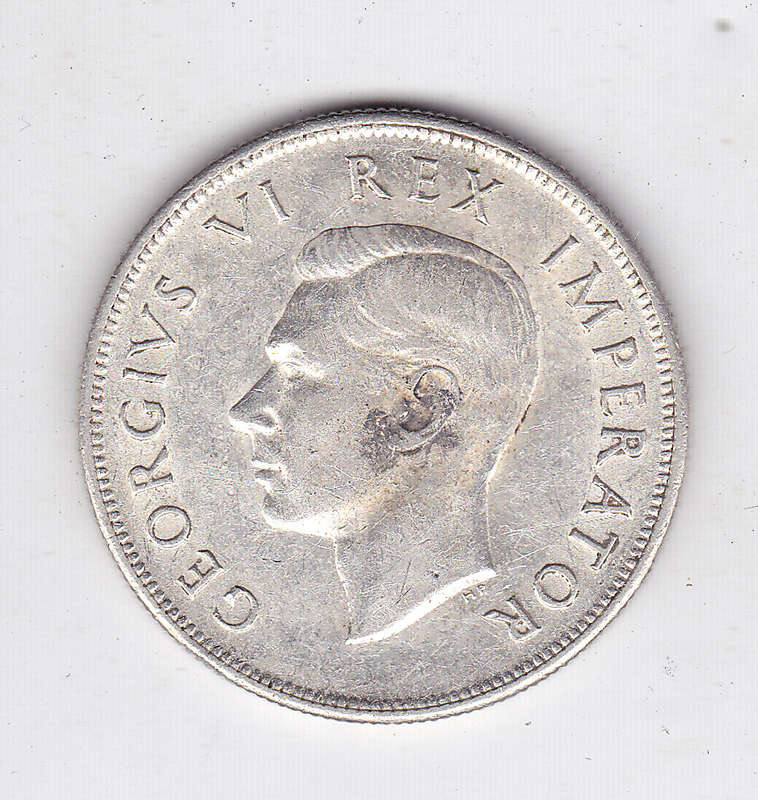 SOUTH AFRICA 2 AND A HALF SHILLINGS 1938 HIGH GRADE