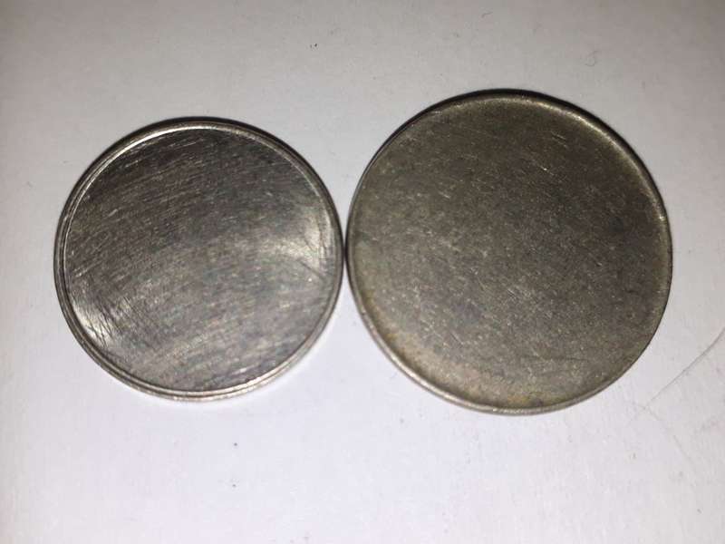 SOUTH AFRICA BLANK 5C AND 10 C PLANCHETS 2,5g AND 4g