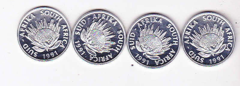 SOUTH AFRICA PROOF R1 NURSING 1991 - BID PER COIN - 4 AVAILABLE