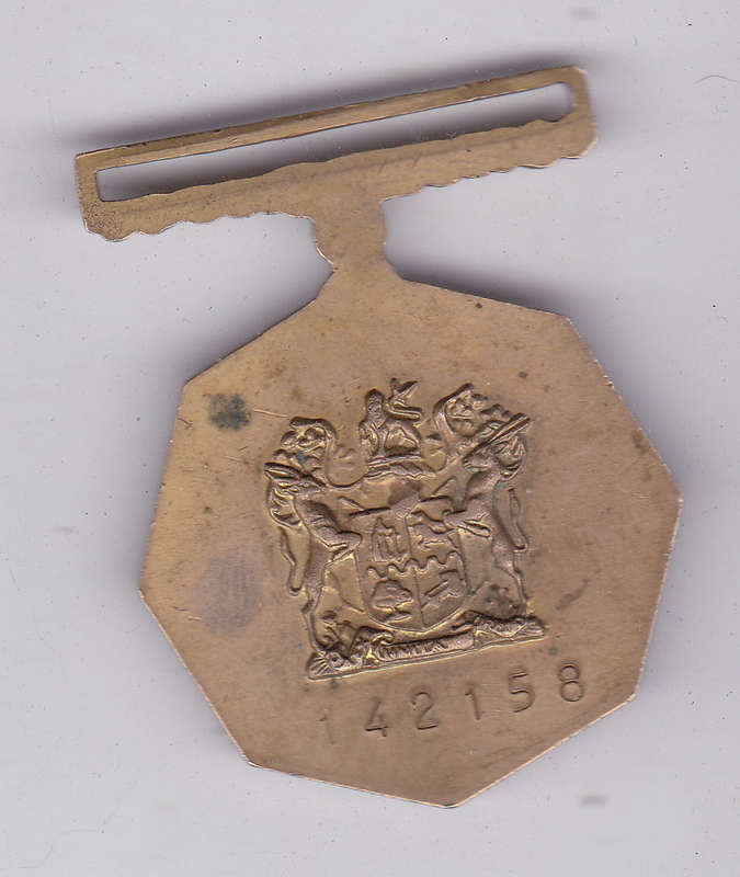 PRO PATRIA FIXED SUSPENDER MEDAL # 142158