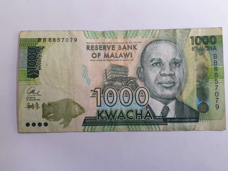 MALAWI 1000 KWATCHA 2014