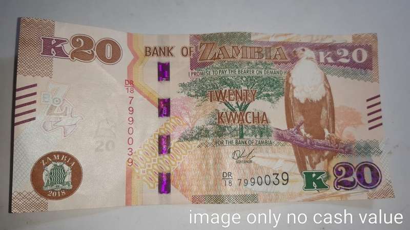 ZAMBIA 20 KW 2018 HIGH GRADE