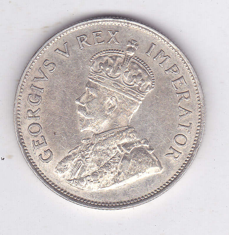 SOUTH AFRICA TWO AND A HALF SHILLINGS 1924 UNC DETAILS -