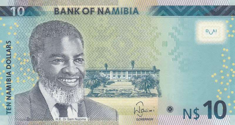 NAMIBIA $10 HIGH GRADE 2015