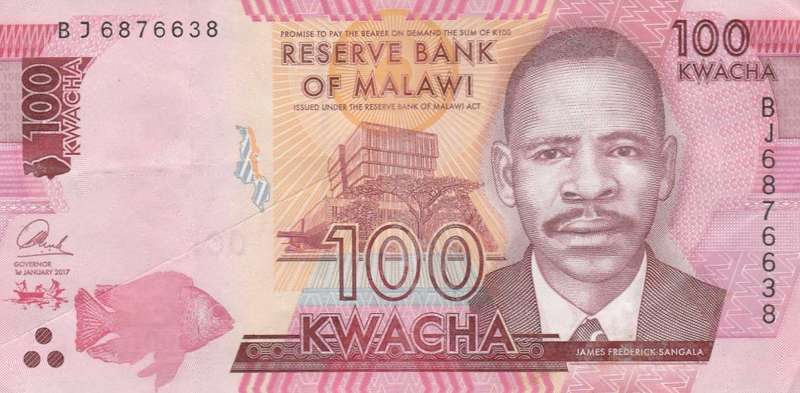 MALAWI 100 KWATCHA  2017