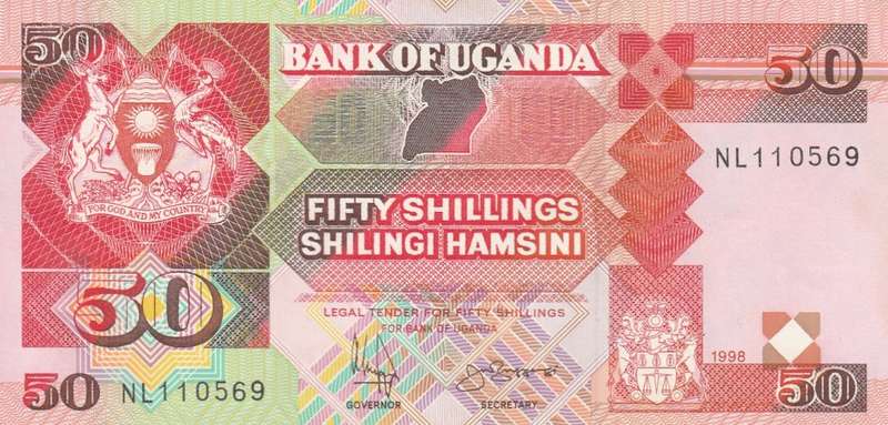 UGANDA 50 SHILLINGS 1998 XF