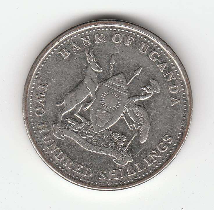 UGANDA 200 SHILLINGS 2012 HIGH-GRADE
