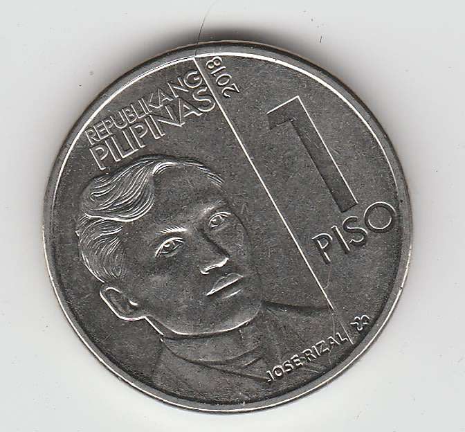 PHILIPPINES 1 PESO FLOWERS NEW SERIES HIGH-GRADE 2018