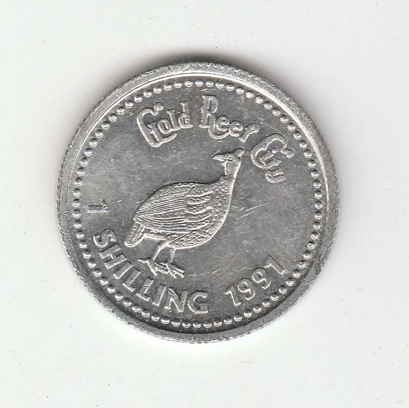 GOLD REEF CITY ONE SHILLING 1991 HIGH-GRADE