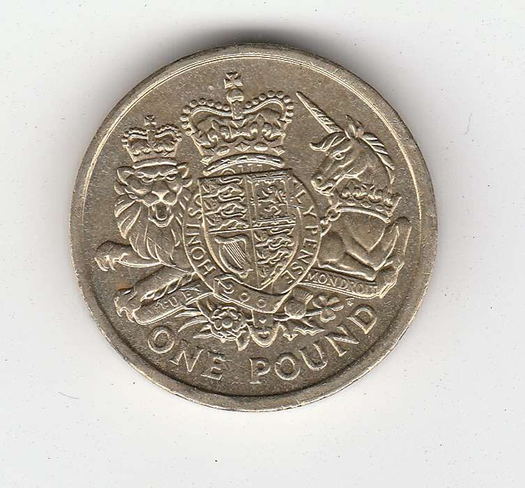 GREAT BRITAIN 1 POUND COAT-OF-ARMS 2015 HIGH GRADE