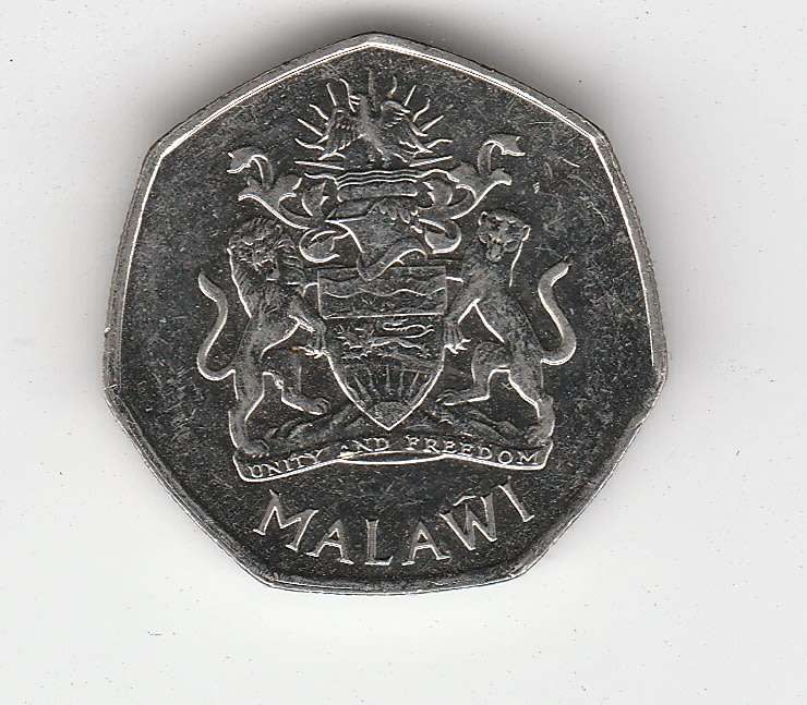 MALAWI 5 KWACHA 2016 HIGH-GRADE