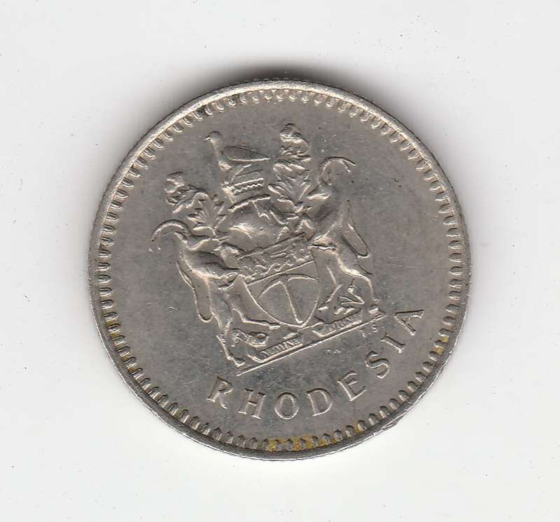 RHODESIA 10 CENTS 1975 HIGH-GRADE