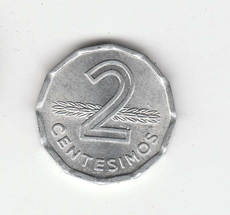 URUGUAY TO CENTESIMAS 1977 HIGH-GRADE