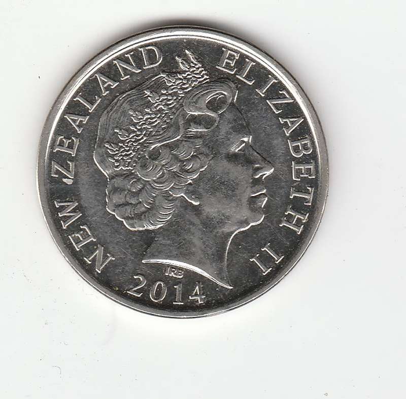 NEW ZEALAND 50 CENT ENDEAVOUR 2014 HIGH-GRADE