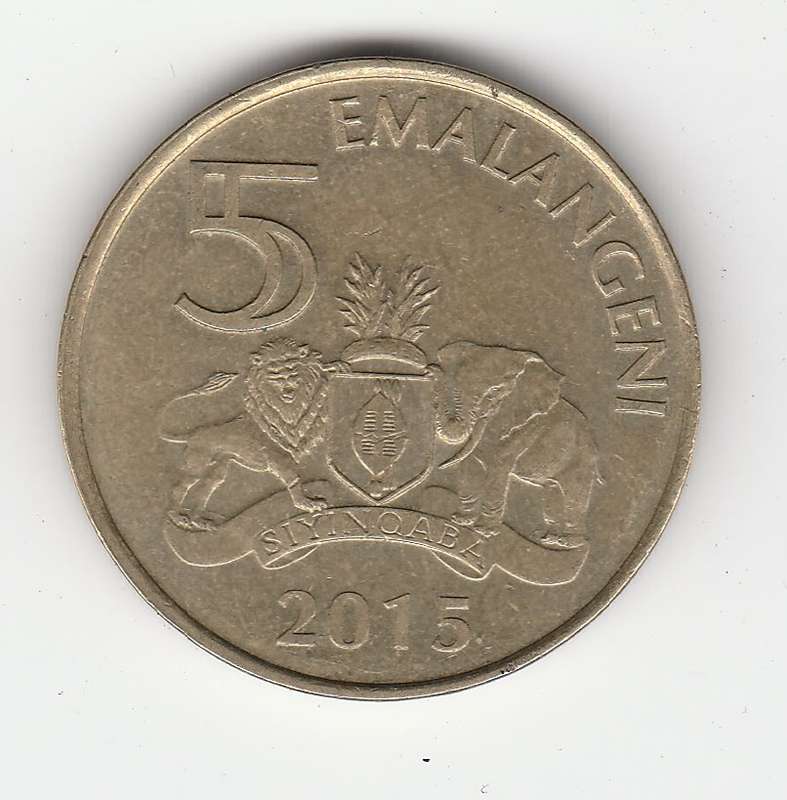 SWAZILAND 5 EMALANGENI 2015 HIGH-GRADE