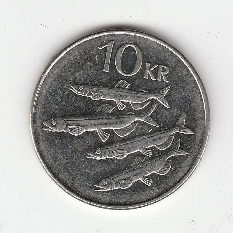 ICELAND 10 KRONA 2008 HIGH-GRADE