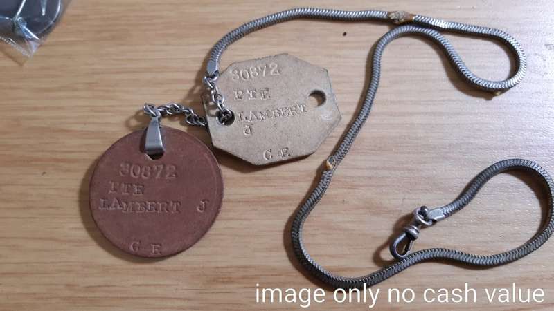 DOG TAG 30872PTE LAMBERT  J.  C.E