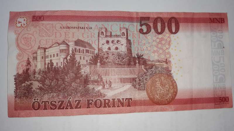 HUNGARY 500 FRONT 2018 HIGH GRADE FACE VALUE R25