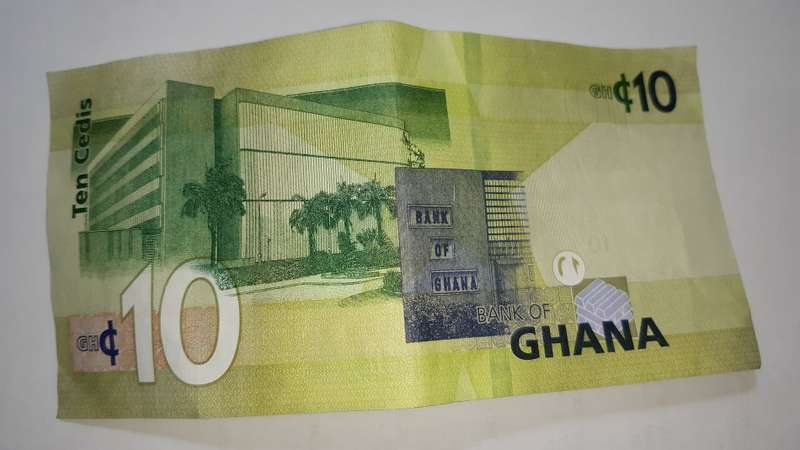 GHANA 10 CEDIS 2019 HIGH GRADE FV=R26.77