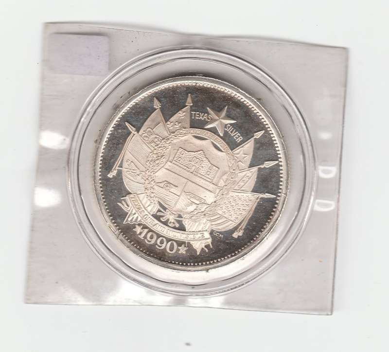 STATE OF TEXAS FINE SILVER . 999 TROY OUNCE