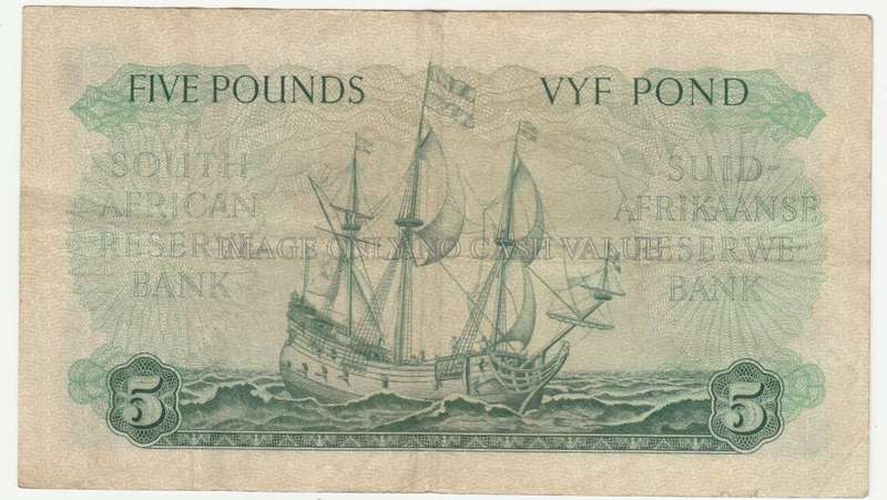SOUTH AFRICA MH DE KOCK SET 10 SHILLINGS, 1 POUND, 5 POUND 10 POUNDS - 1953-59 3rd ISSUE
