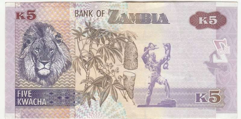 ZAMBIA 5 KWACHA 2015