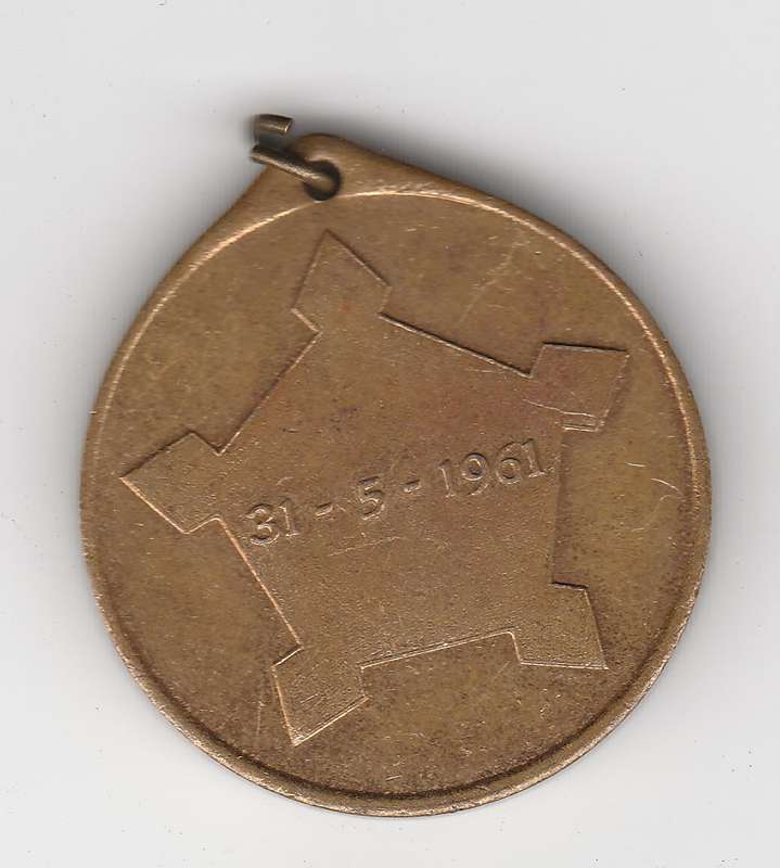SOUTH AFRICA REPUBLIC MEDAL 1961