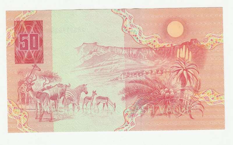 SOUTH AFRICA R50 DE KOCK - 1984 - UNC