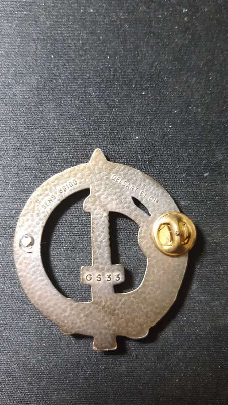 FRENCH FOREIGN LEGION COMBAT DIVERS BADGE (PIN MISSING)