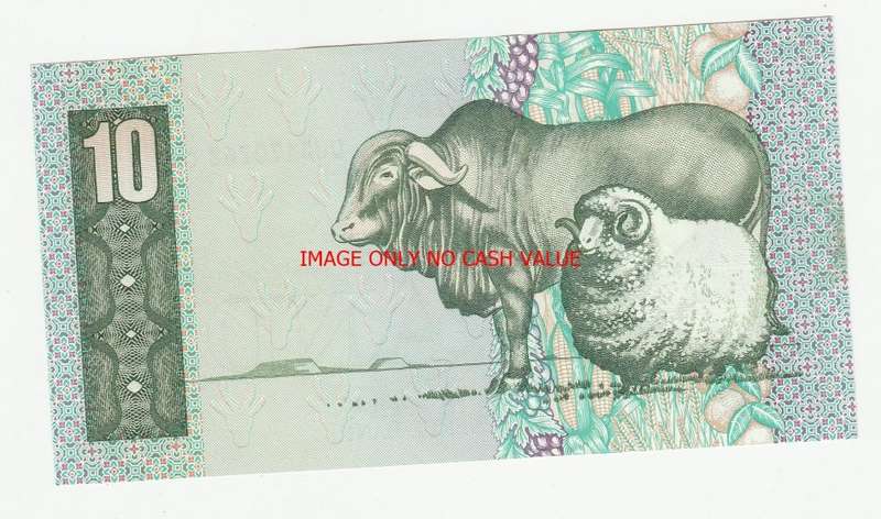 SOUTH AFRICA R10 DE KOCK 1985 UNC