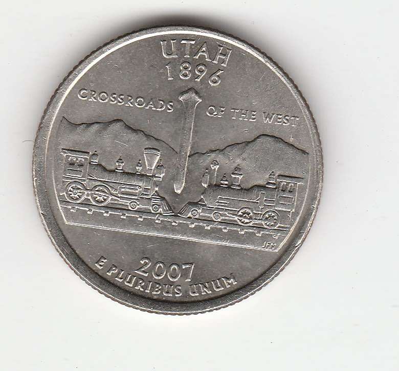 USA QUARTER  UTAH 2007 HIGH GRADE