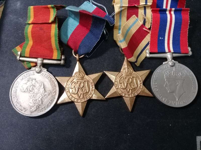 SOUTH AFRICA WWII GROUP 5988 J.B.STONE - F/S WITH RIBBON