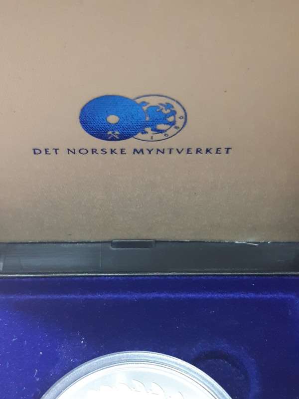 MANDELA SILVER .925 COIN - MINT OF NORWAY - IN CASE OF ISSUE