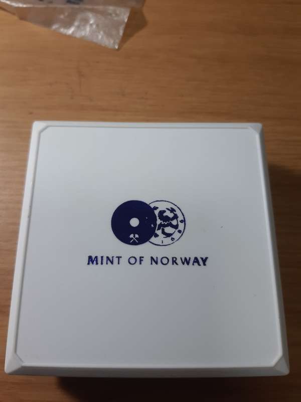 MANDELA SILVER .925 COIN - MINT OF NORWAY - IN CASE OF ISSUE