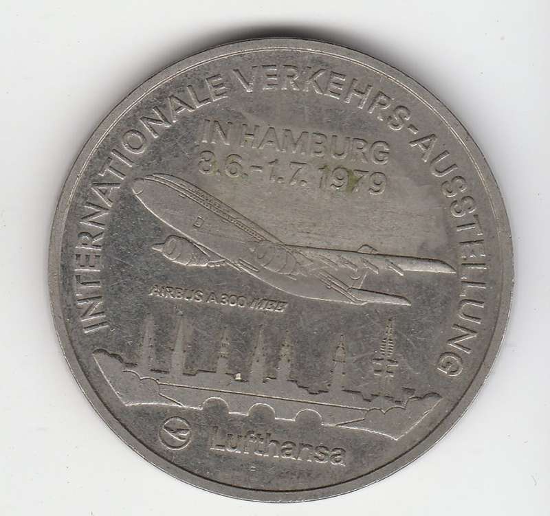 Hamburg Internationale Verkehrsausstellung 1979 IVA'79 Lufthansa Airbus A300 MBB
