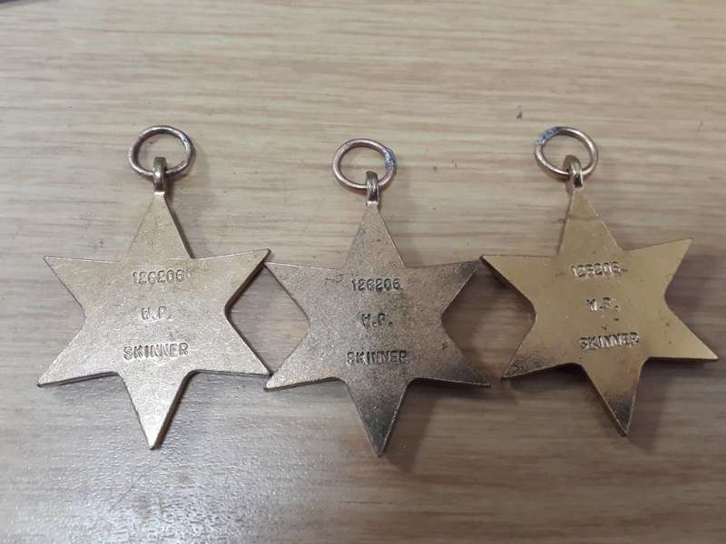 WWII STAR TRIO W.P. SKINNER