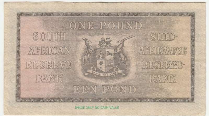 SOUTH AFRICA POUND DE KOCK FIRST ISSUE 30 APRIL 1947- A171 900157