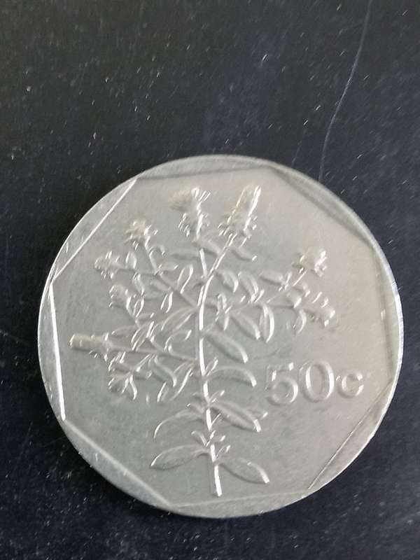 MALTA 50 CENTS 1992