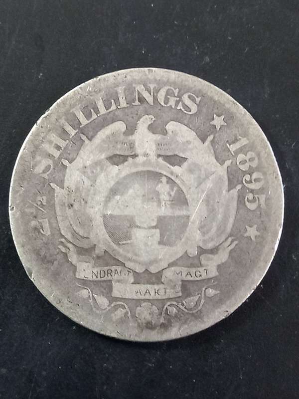 ZAR KRUGER 2 1/2 SHILLINGS 1895