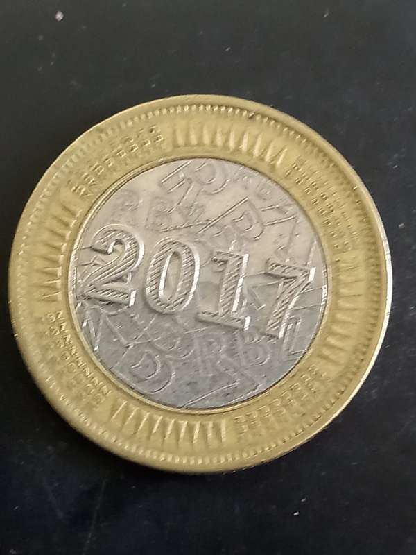 ZIMBABWE $1 BOND COIN 2017 BIMETAL