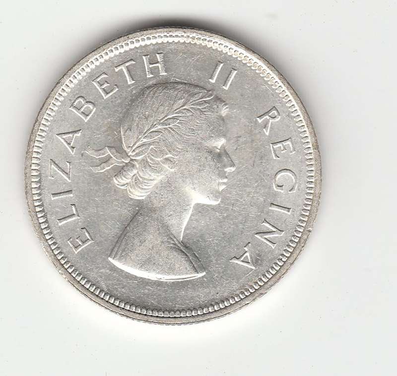 SOUTH AFRICA 1954  TWO AND A HALF SHILLINGS AUNC