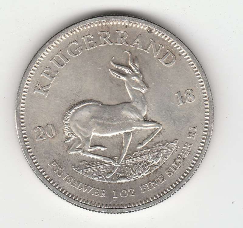 SOUTH AFRICA SILVER KRUGER RAND - 2018 - OUNCE