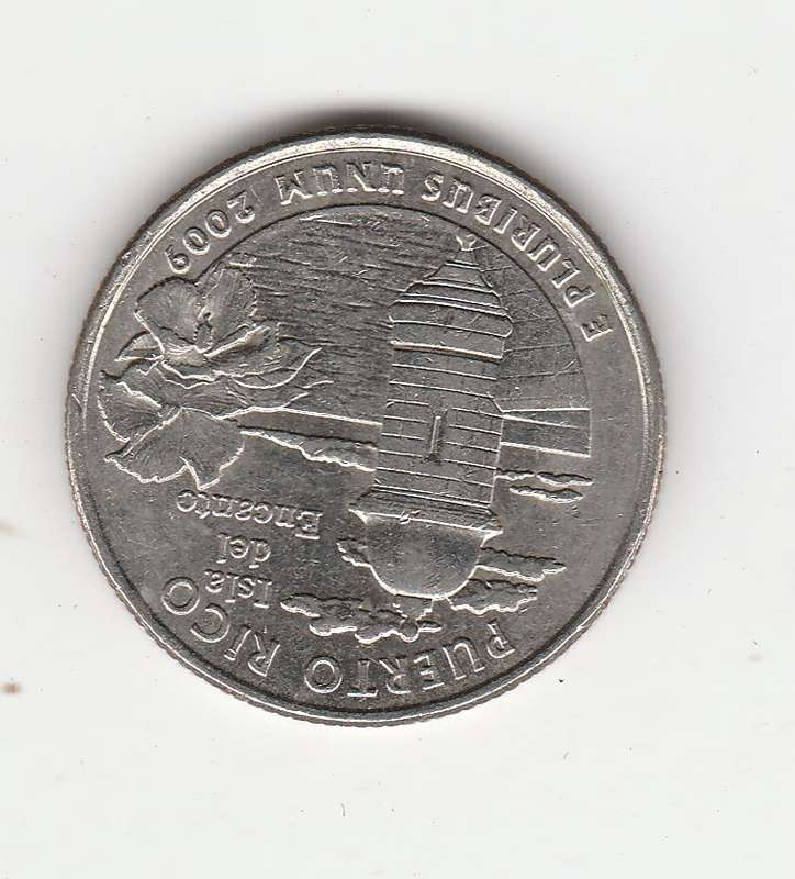USA QUARTER PUERTO RICO 2009 AUNC