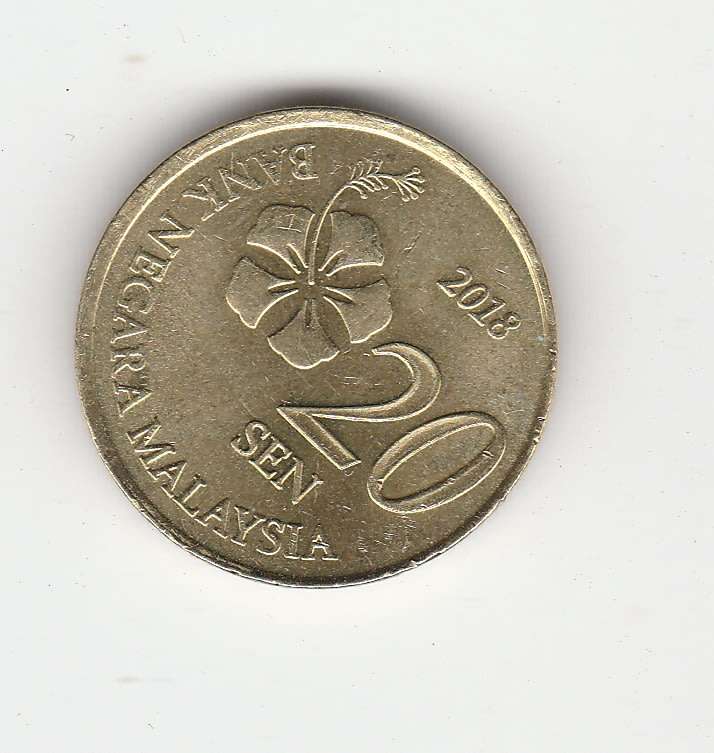 MALAYSIA 20 SEN 2018 AUNC