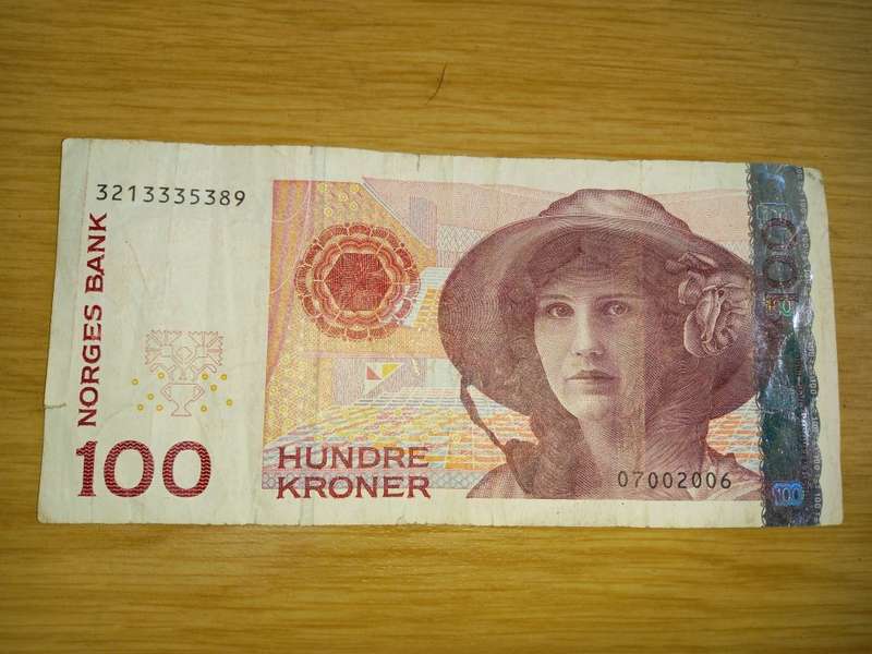 NORWAY 100 KR 1995  KIRSTEN FLAGSTAD 1895- 1962 - FV=R164.46
