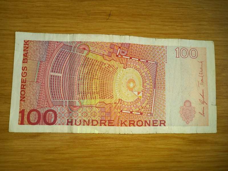 NORWAY 100 KR 1995  KIRSTEN FLAGSTAD 1895- 1962 - FV=R164.46