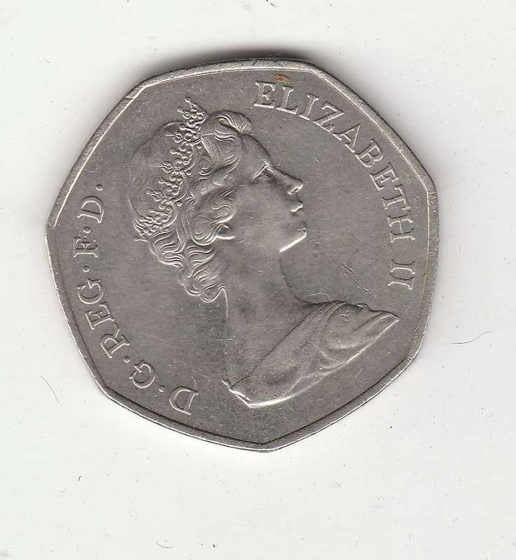 United Kingdom to the European Economic Community (EEC) 50 PENCE 1973 HIGH GRADE