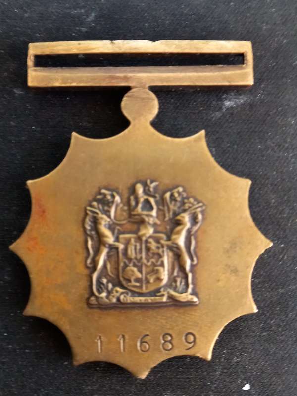 SOUTH AFRICA MILITARY MERIT MEDAL F/S #11689
